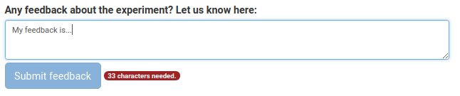 Illustration of the Feedback widget